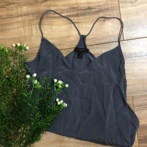 J. Crew Carrie cami size 2 spaghetti tank gray